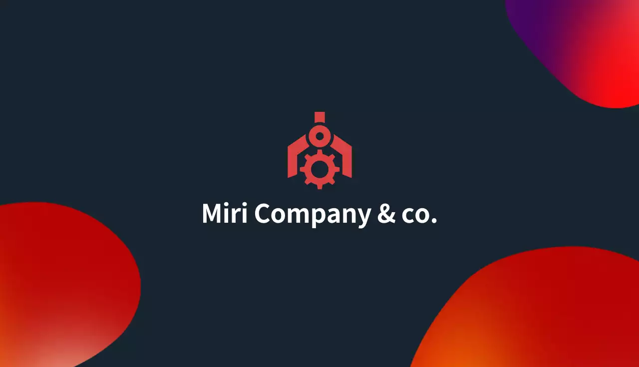 Red Modern Engineer Business Card