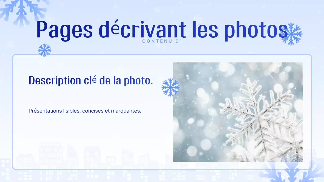 Bleu clair présentation propre expliquée