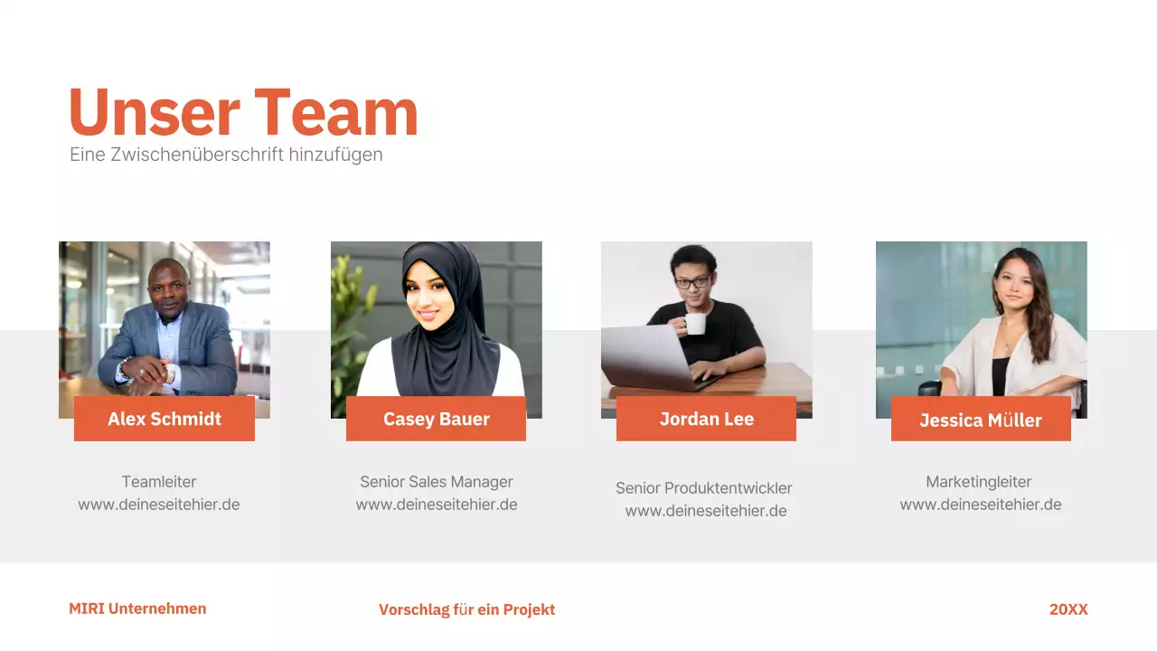 red modern project proposal business