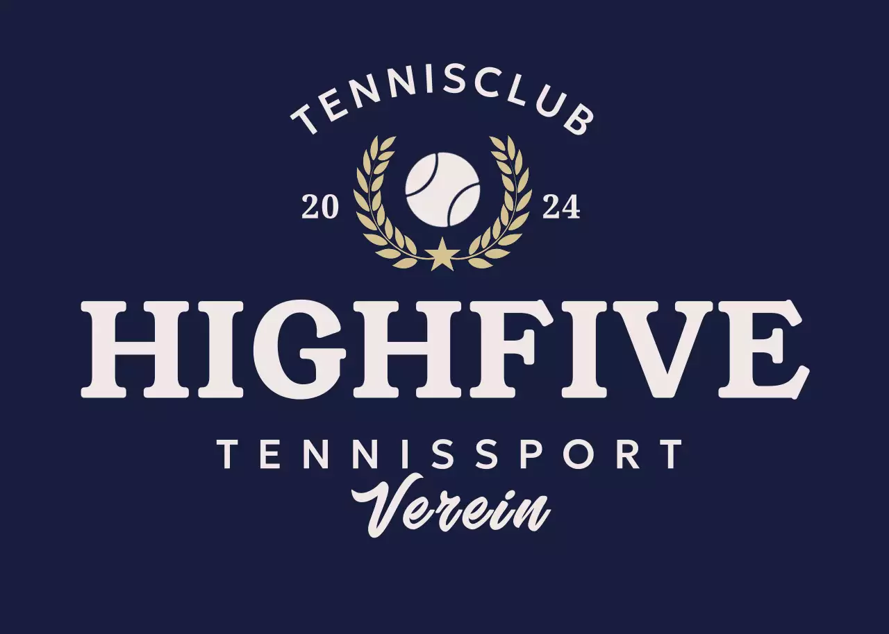 Marineblaues einfaches Sportlogo