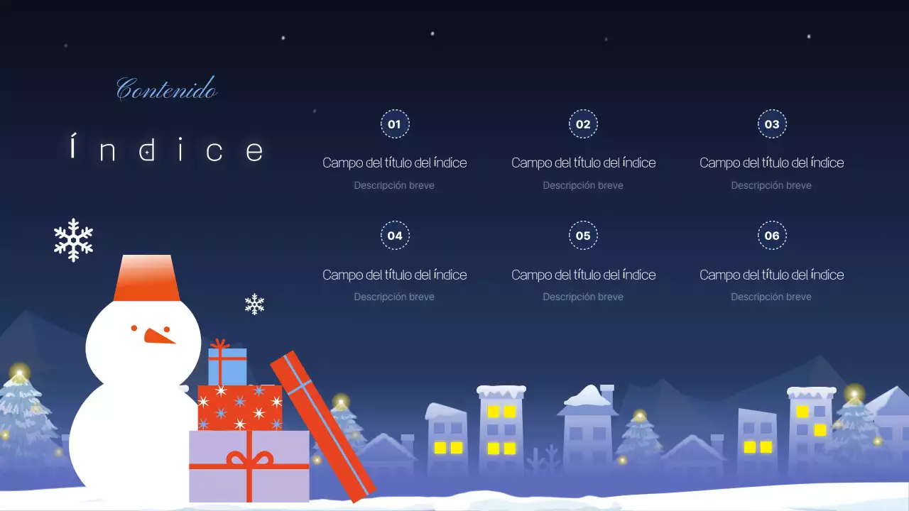 Una bonita presentación en azul marino y morado