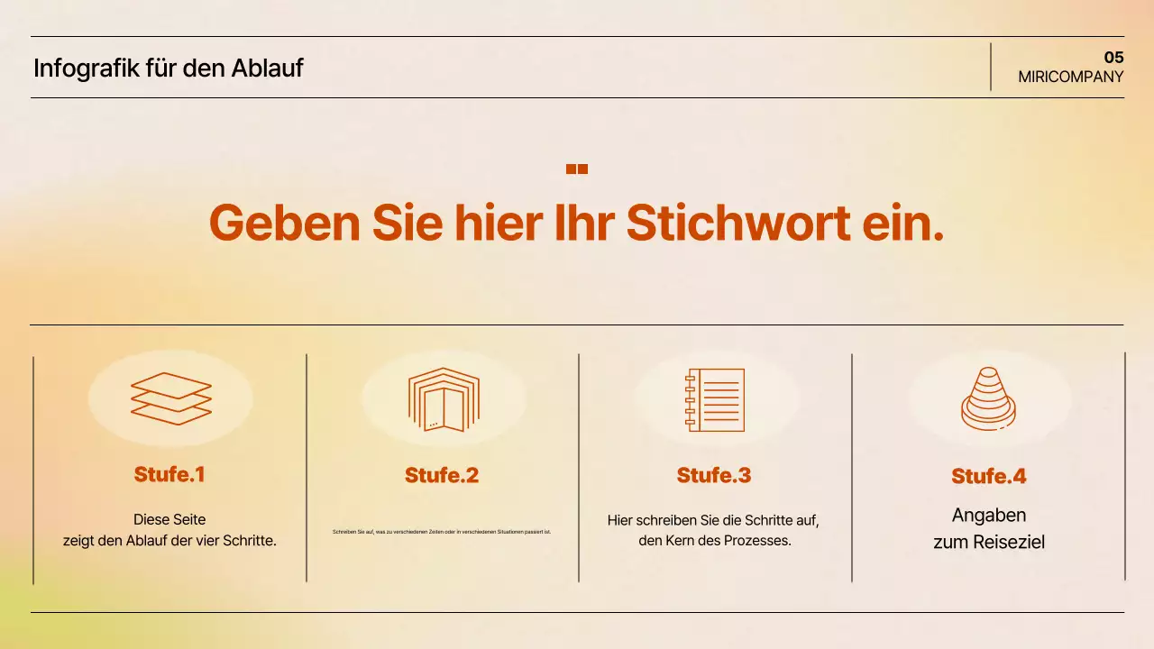 Orange Einfache Präsentation Dokumentation