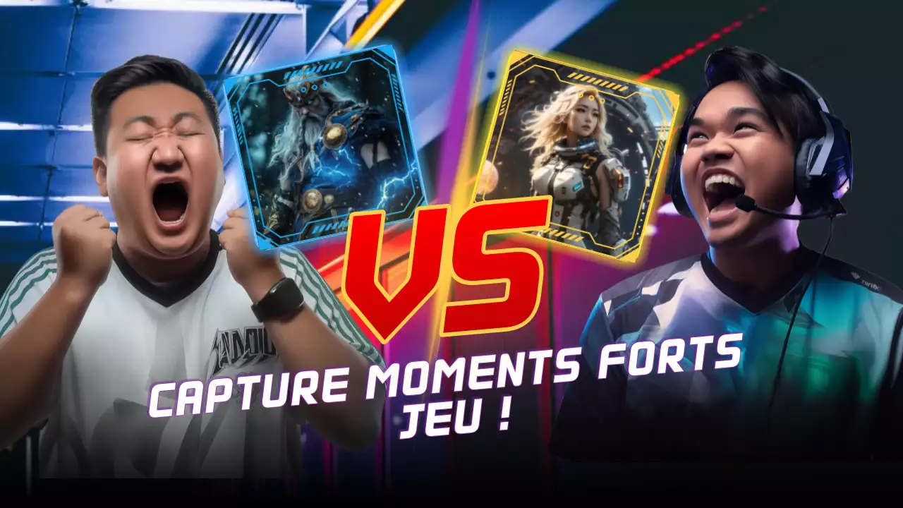 publicité pour les jeux modernes bleus