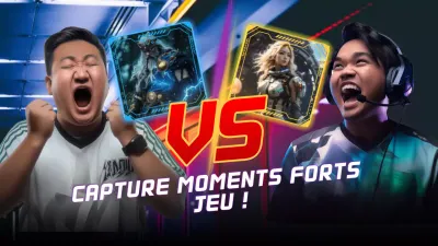 publicité pour les jeux modernes bleus