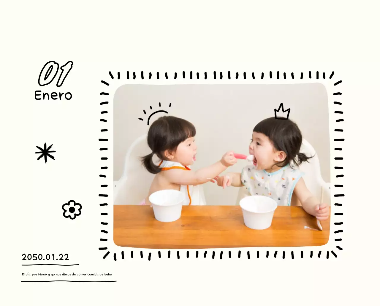 Calendario de fotos Yellow Cute