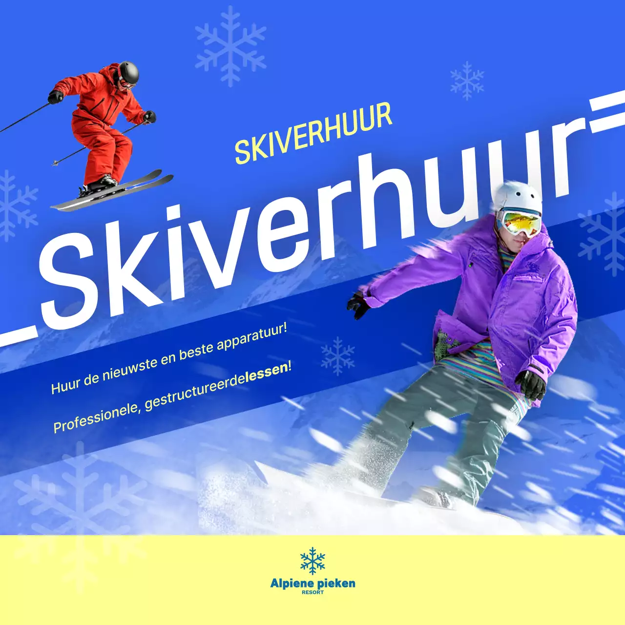 Blauwe sportartikelen banner