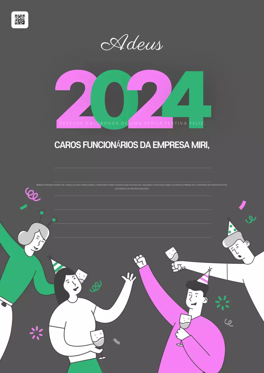 Grey Nomeações de pessoal simples de fim de ano