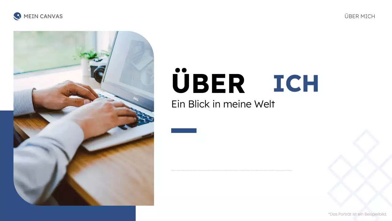 blue modern about me business