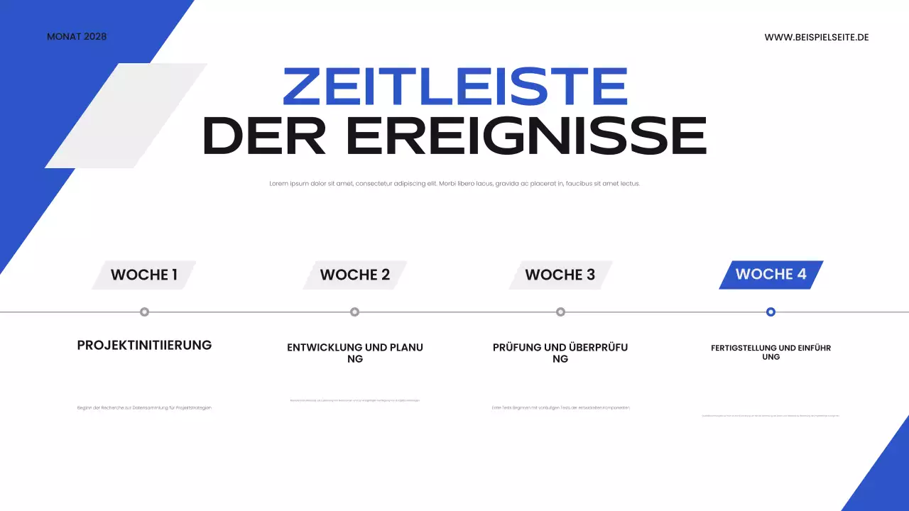 blaue moderne Business-Präsentation