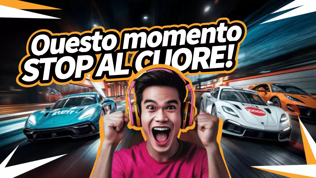 pubblicità di orange bold racing youtube thumbnail