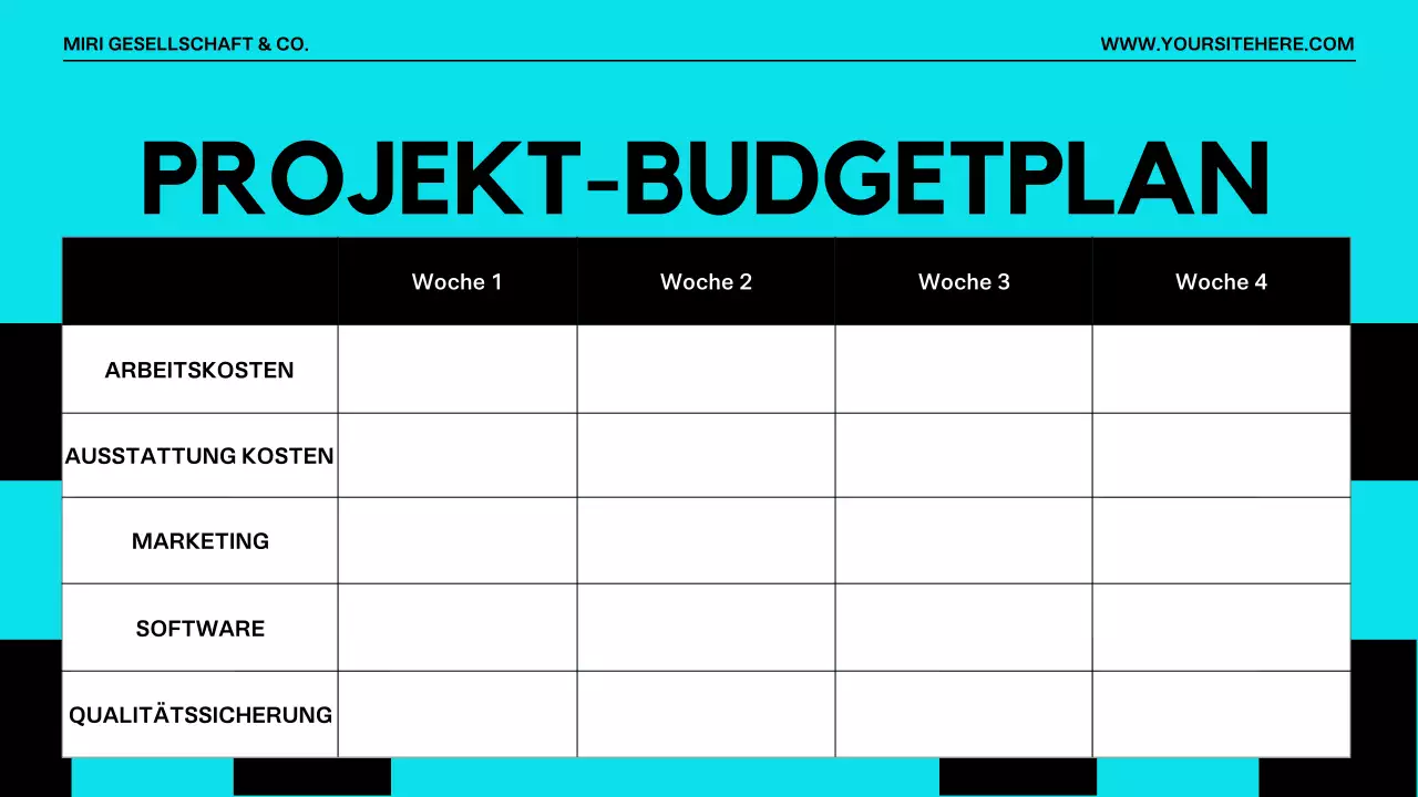 Moderne Projektvorschlags-Präsentation Orange Schwarz