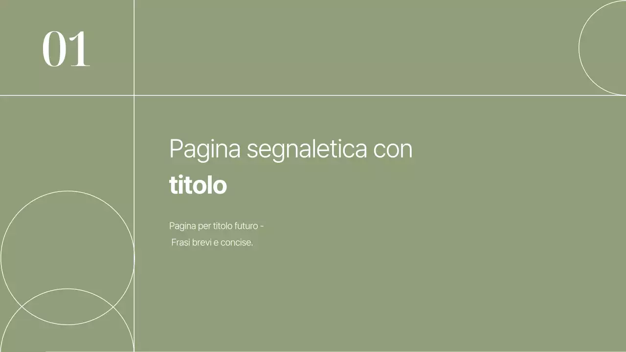 Documentazione di presentazione semplice Khaki