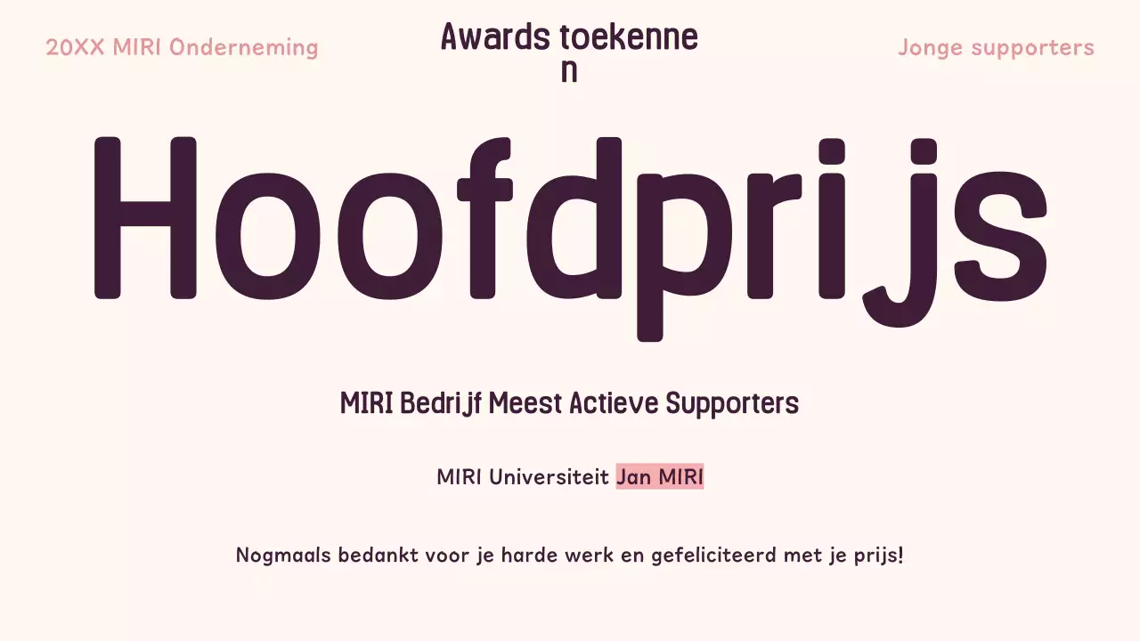 Rekrutering van jongeren in roze