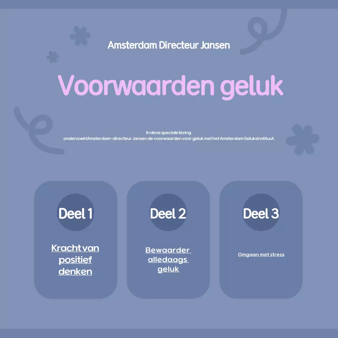 Lichtblauwe moderne aankondigingen voor lezingen