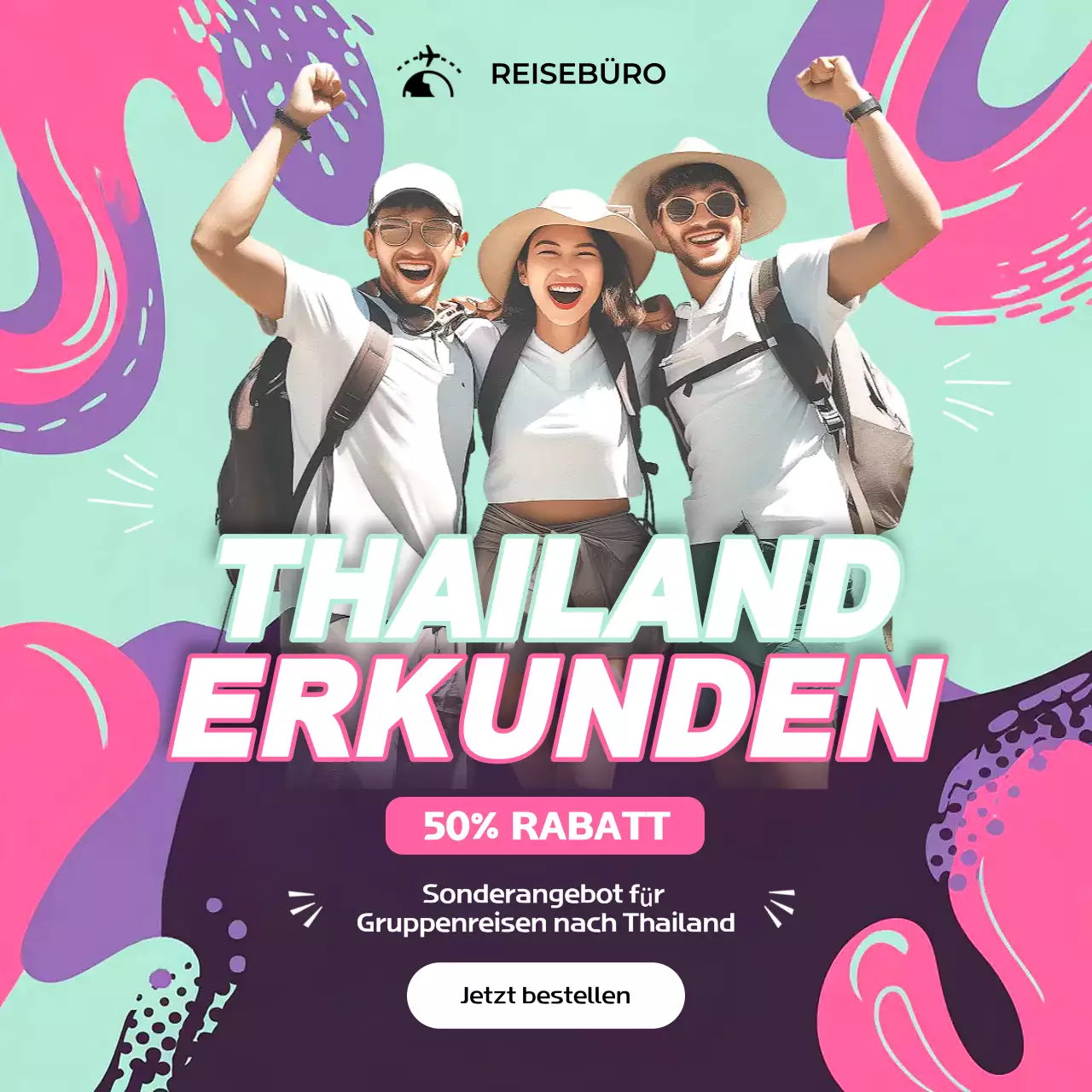 mint trendy travel promotion