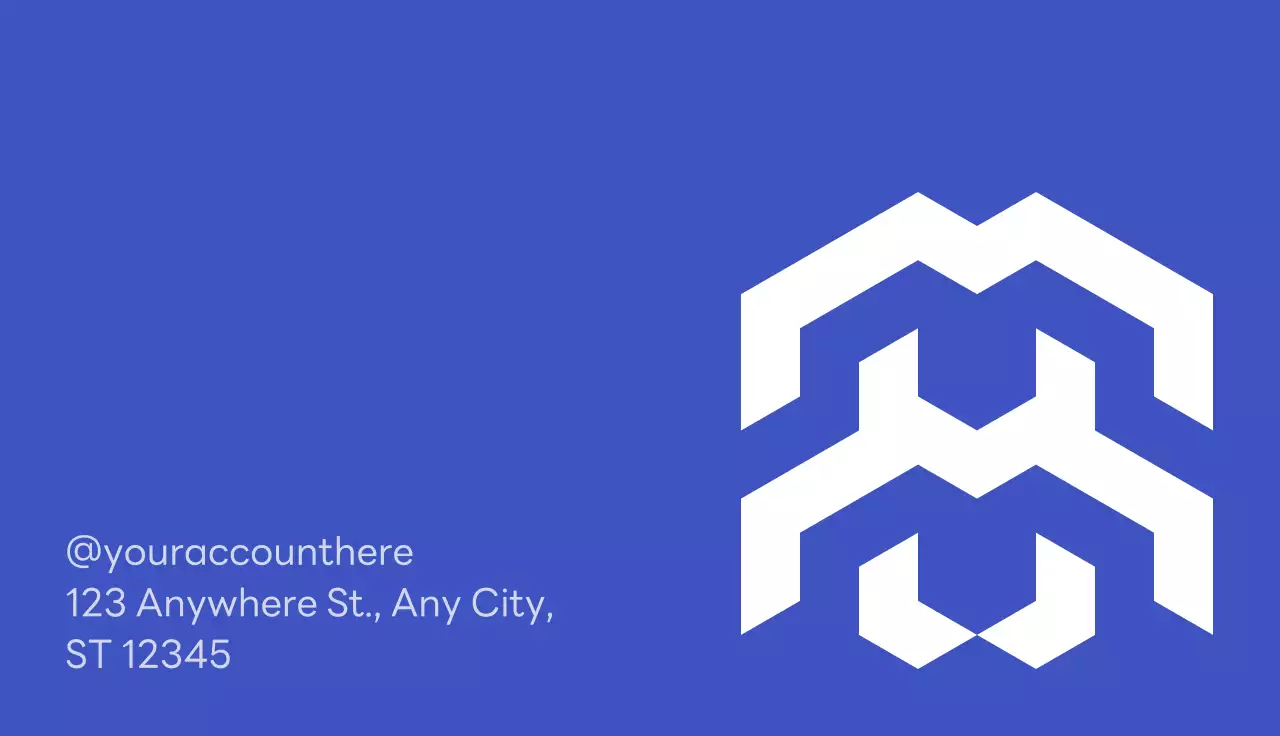 Blue Modern Business Card