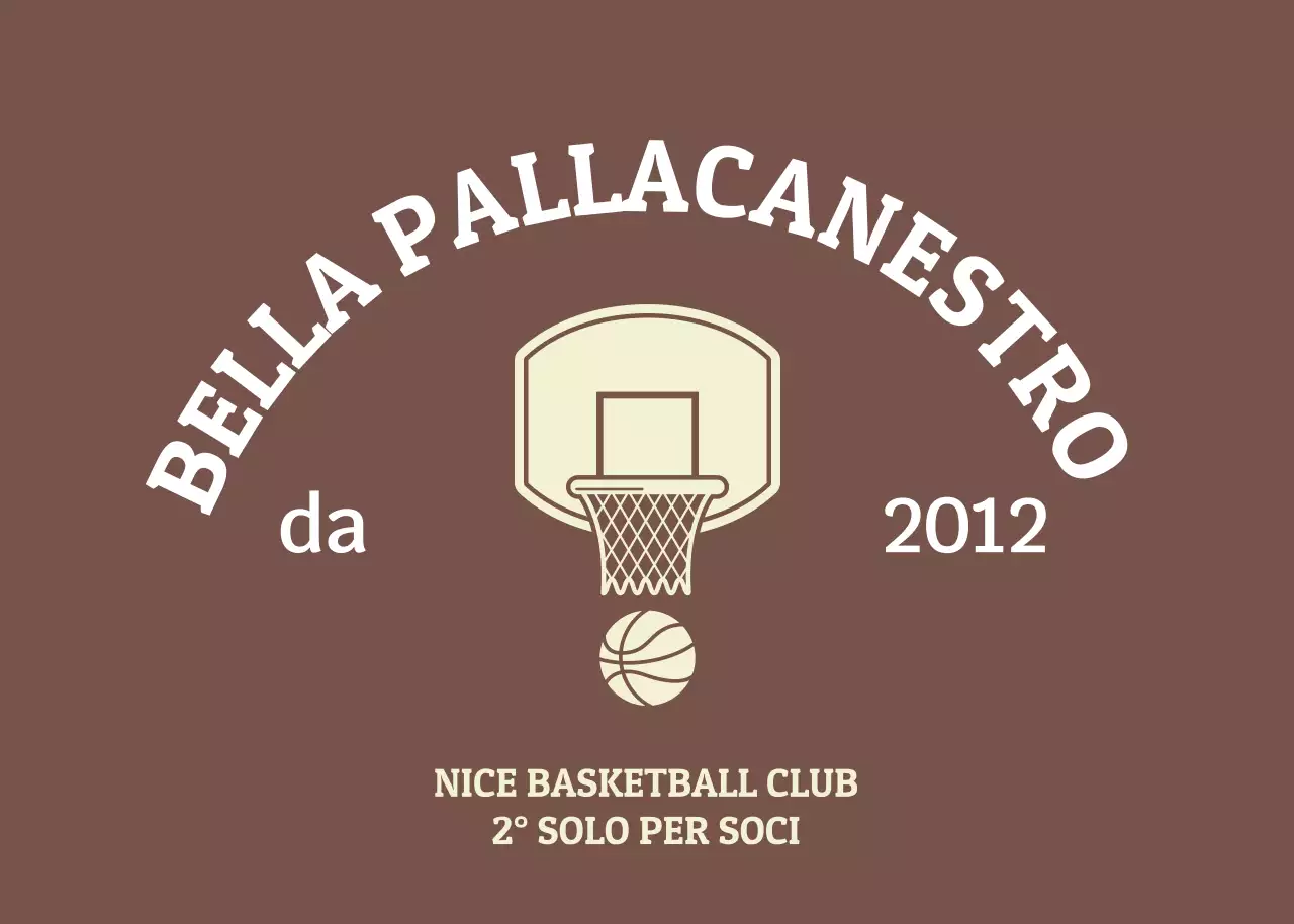 Brown Vintage Basketball Club