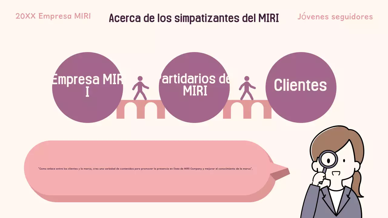 Reclutamiento de jóvenes en rosa