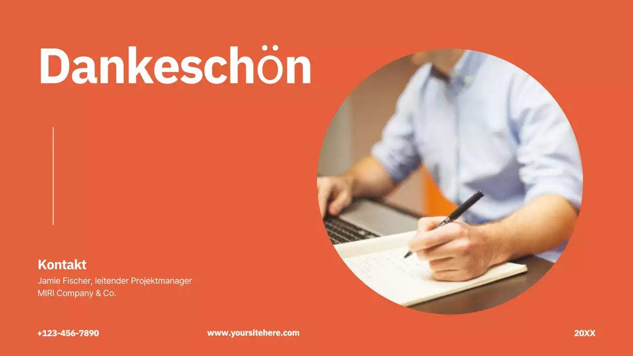 red modern project proposal business