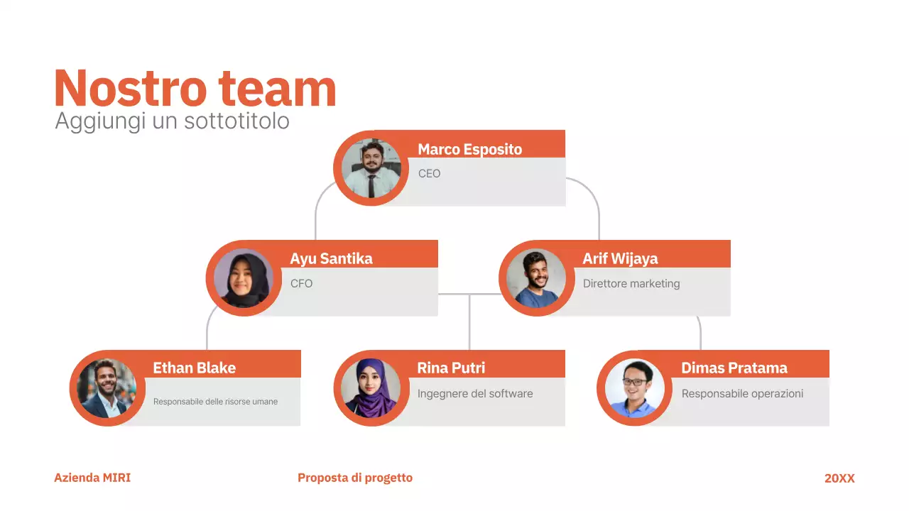 rosso proposta di progetto moderno business