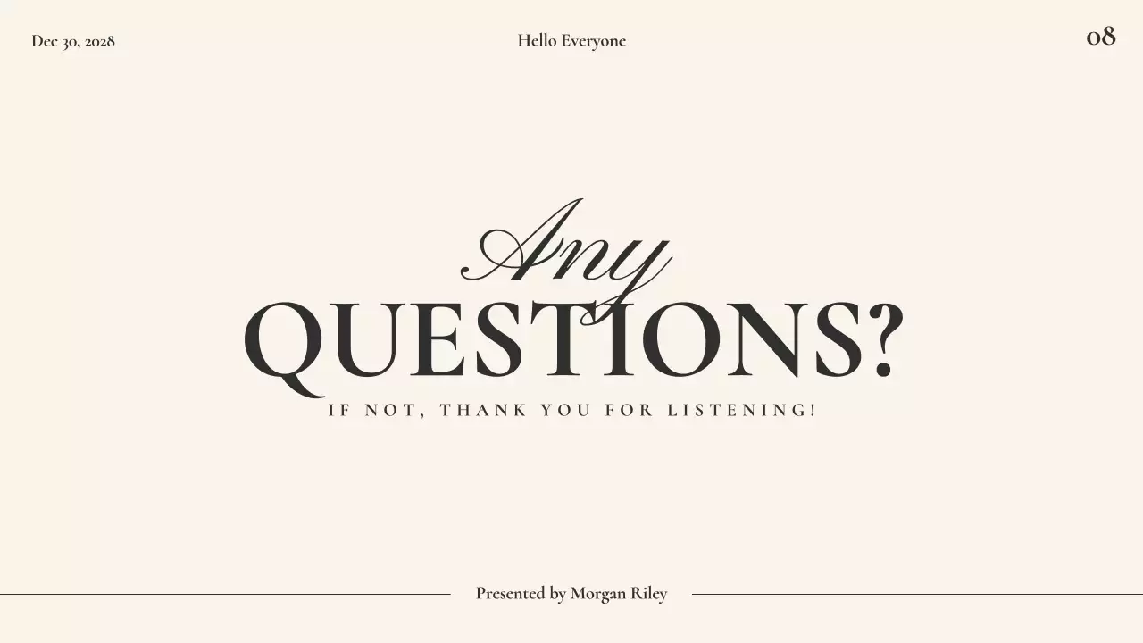 Beige Elegant Personal Guide Presentation