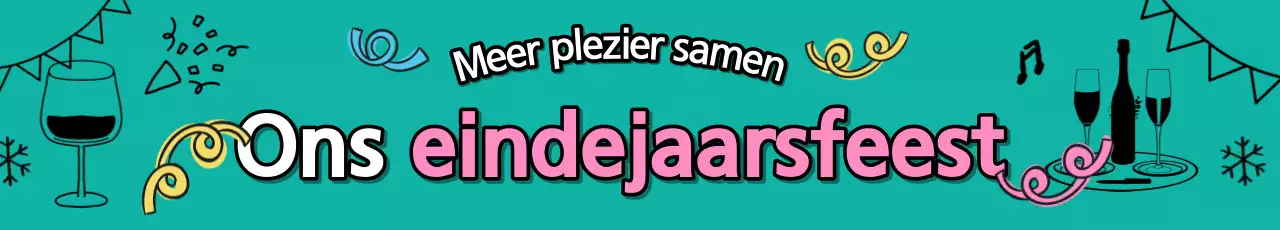 Promoot een groen en roze vakantiefeest