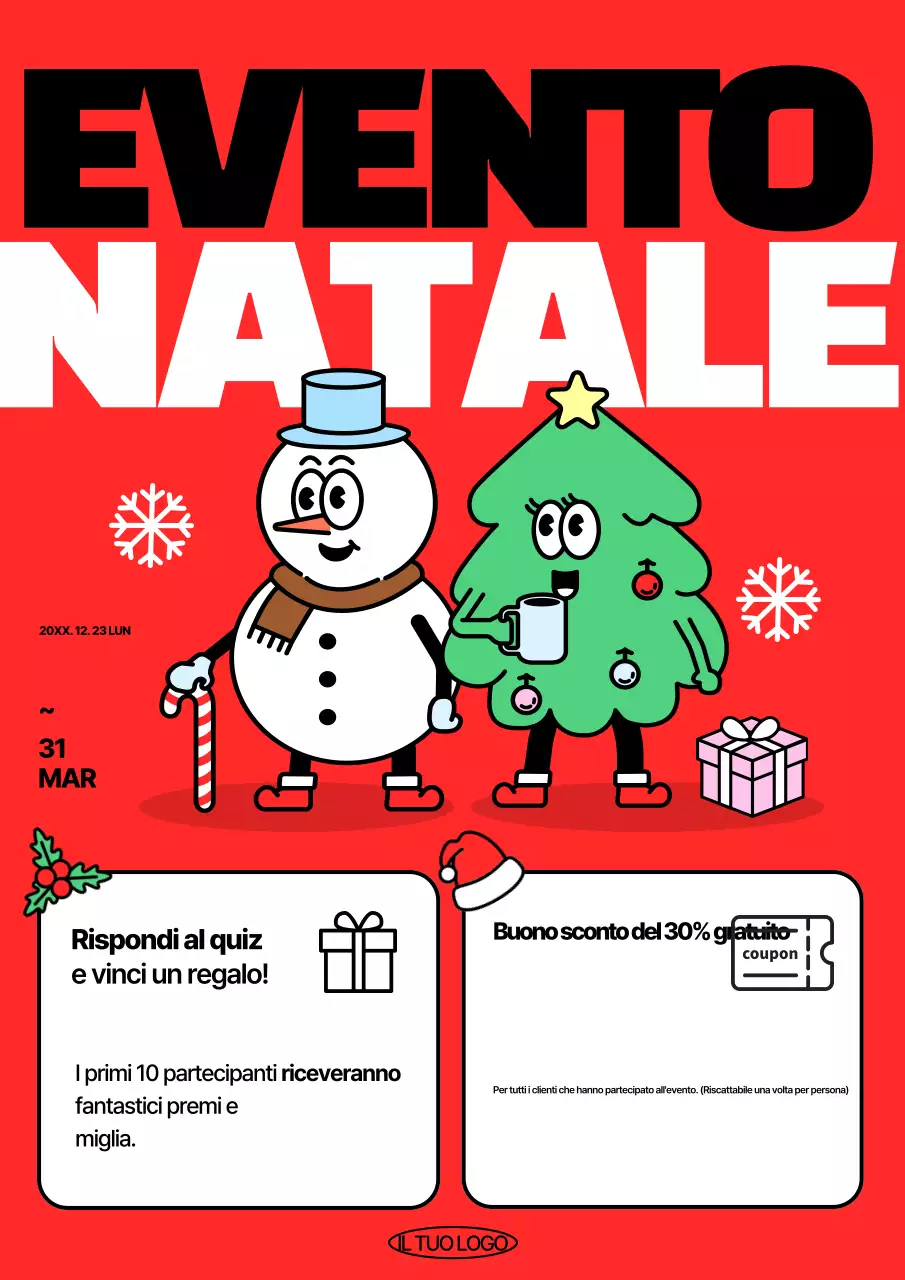 Evento natalizio Red Pop