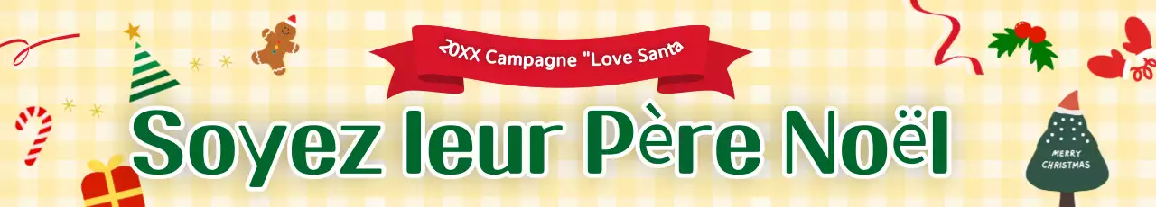 Campagne "Joyeux Noël" en jaune