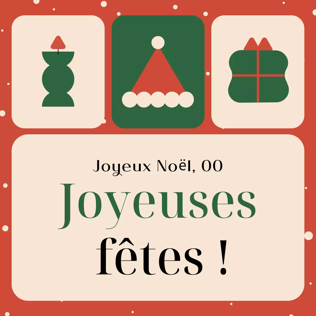 Planification de Noël vintage rouge