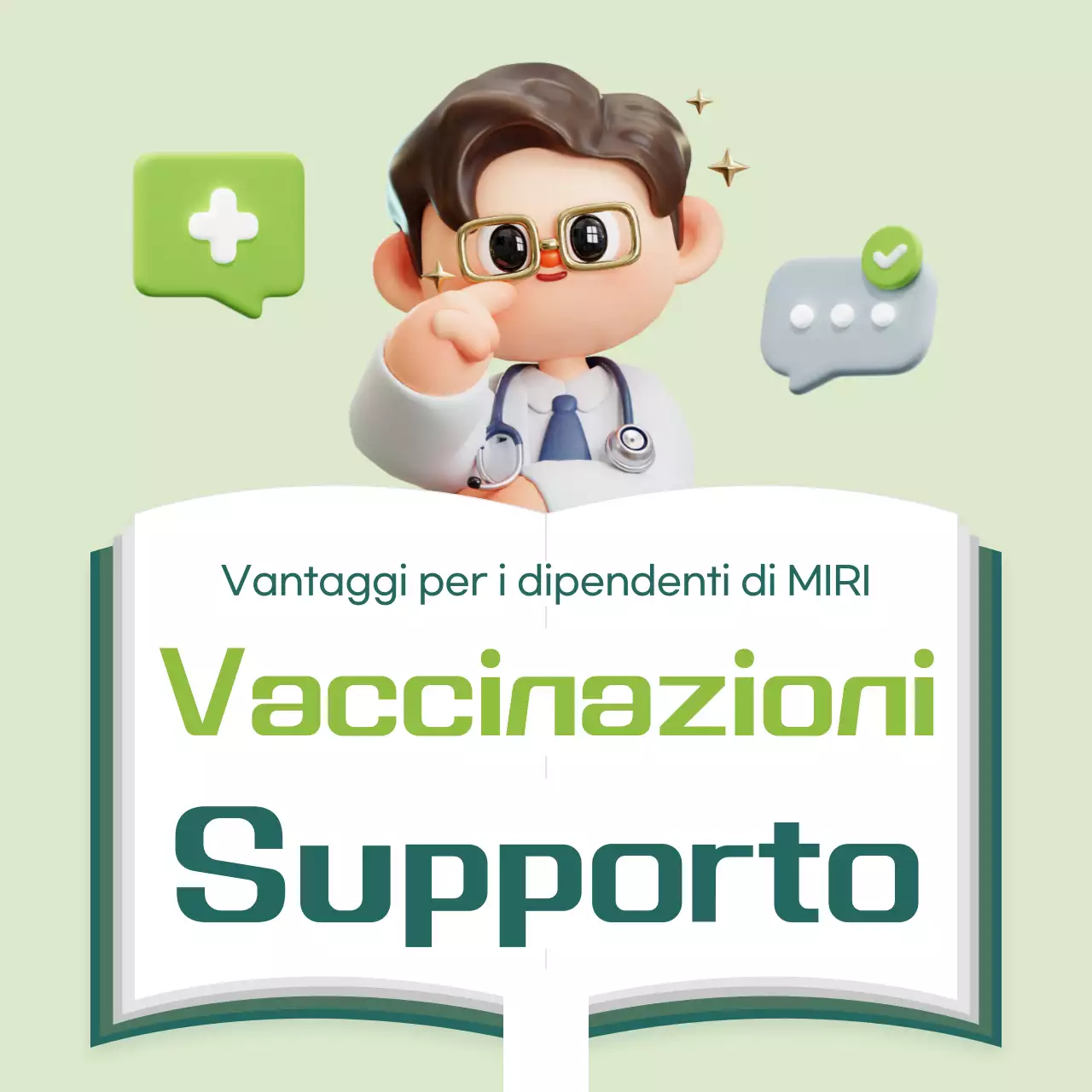 Vaccinazioni evidenziate dalla menta