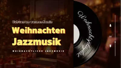 Burgundy LP Vintage Weihnachten Jazz Musik Werbung