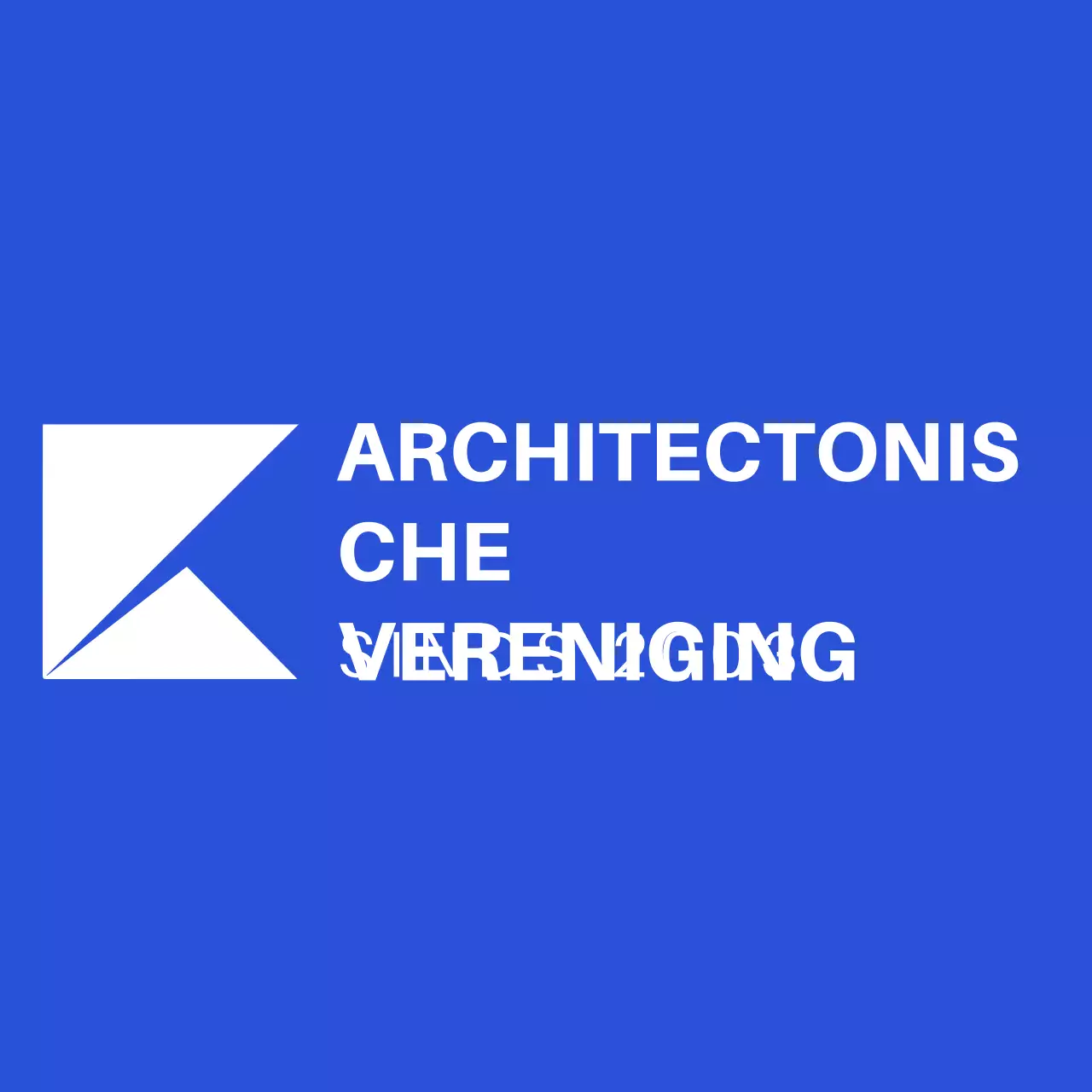 Blauw modern logo