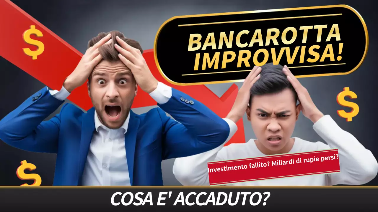 annuncio di finanza in grassetto rosso