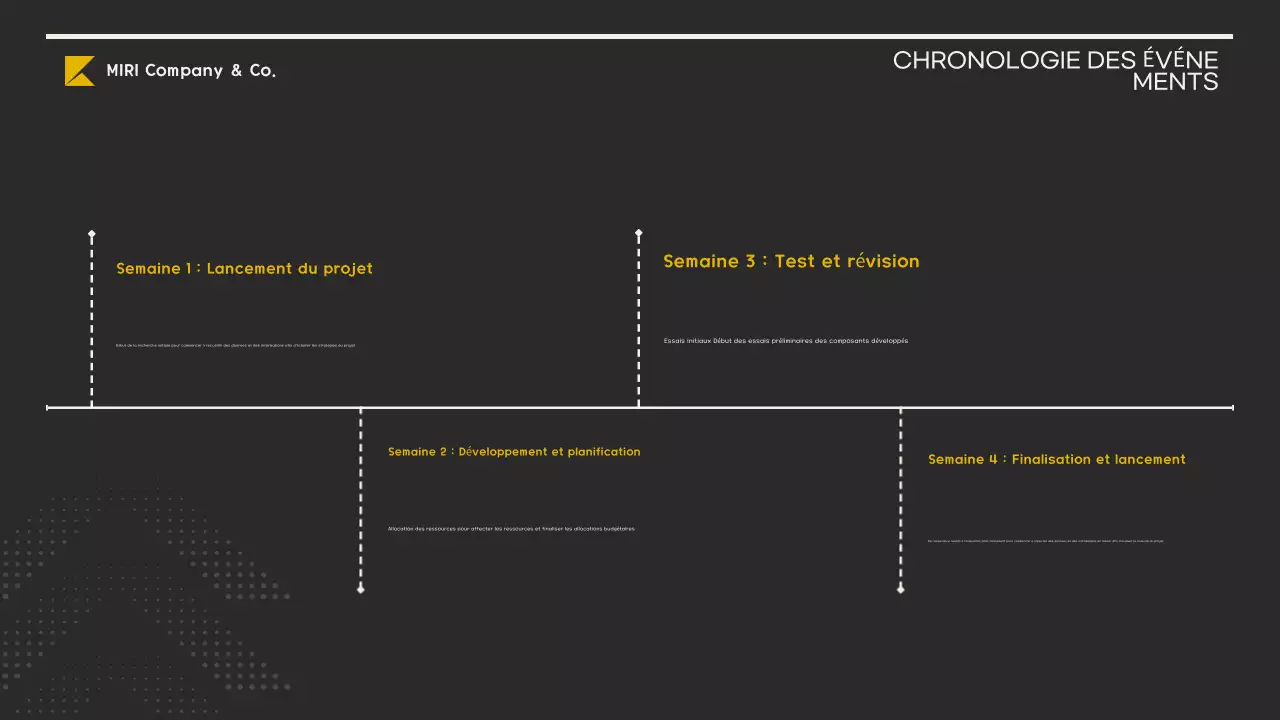 plan d'affaires moderne jaune