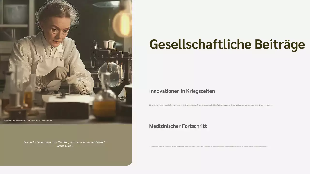 beige Biographievorlesung zur modernen Geschichte