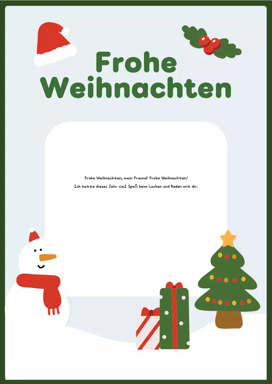 Abstrakte niedliche Weihnachtskarte