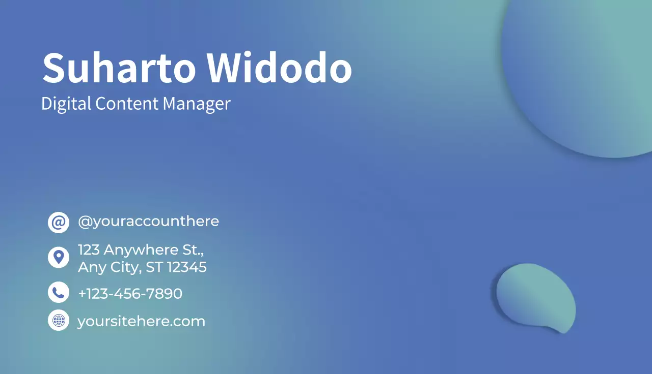Blue Modern Business Card
