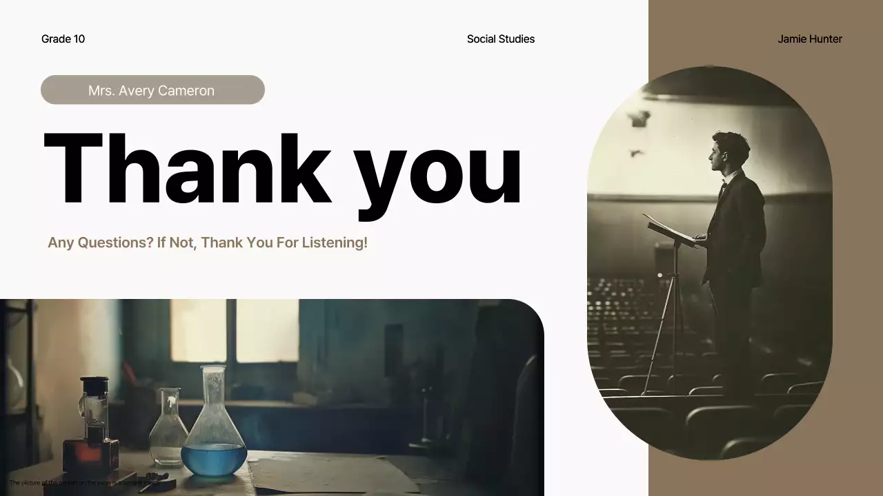 Beige Vintage History Course Presentation