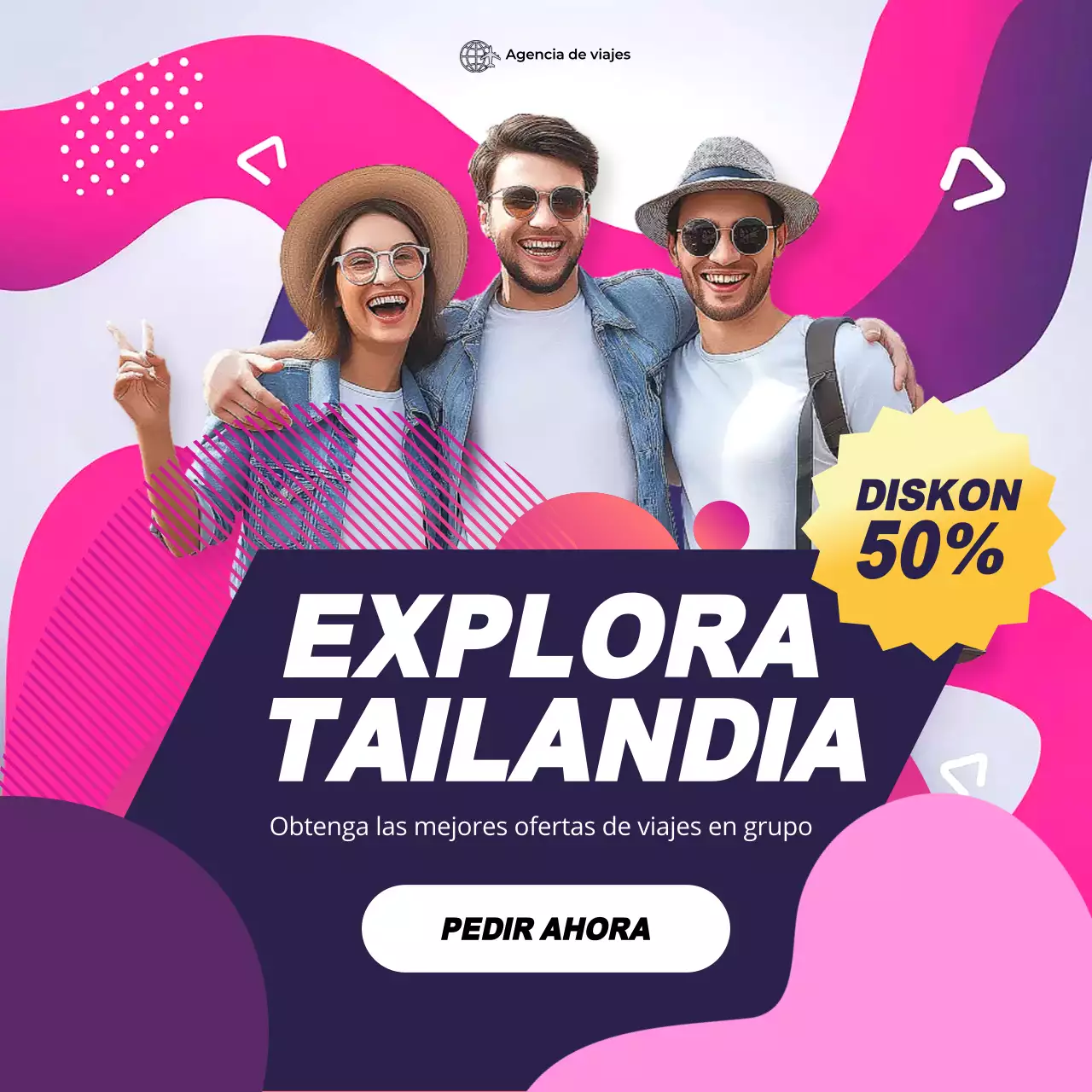 rosa moderna promoción de viajes