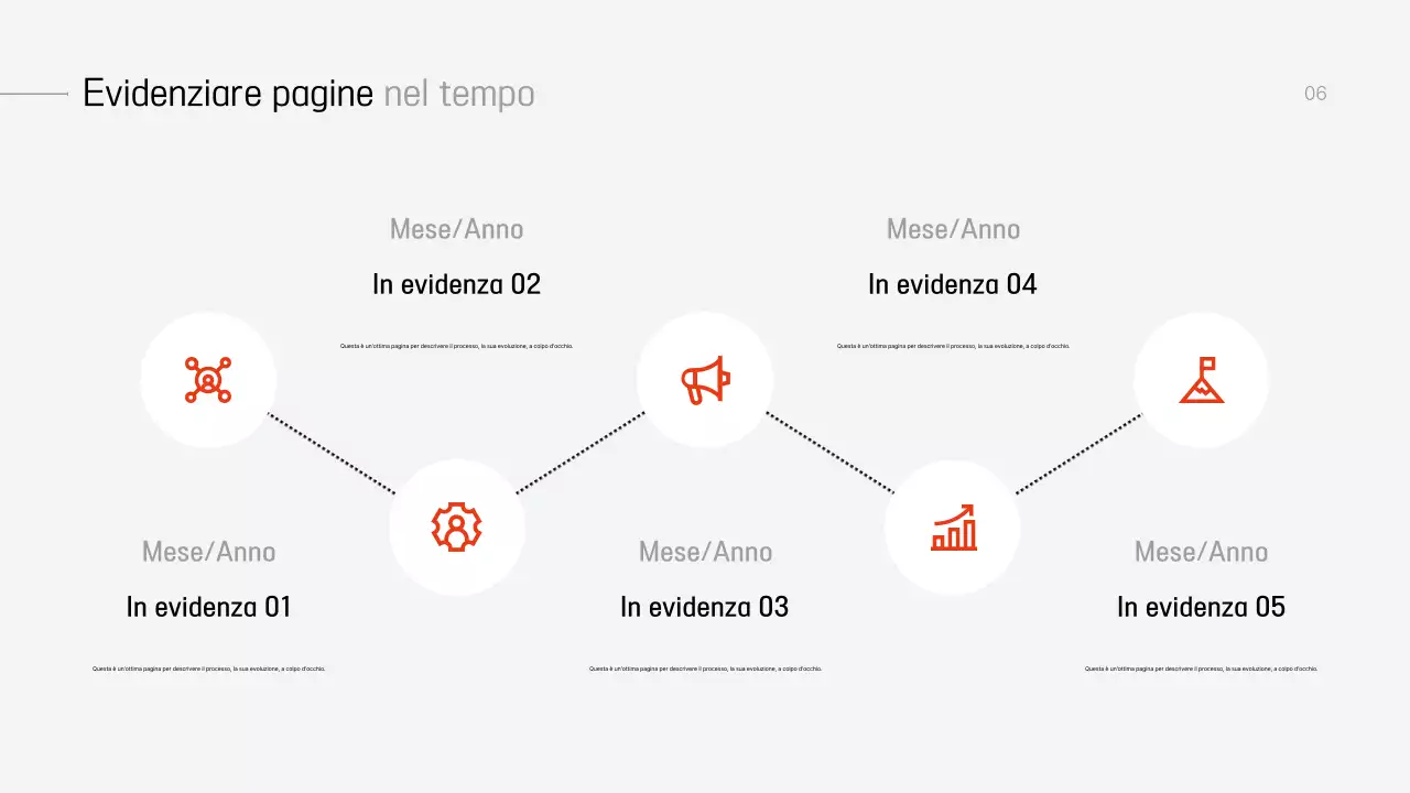 Pianificazione di una presentazione moderna e grigia