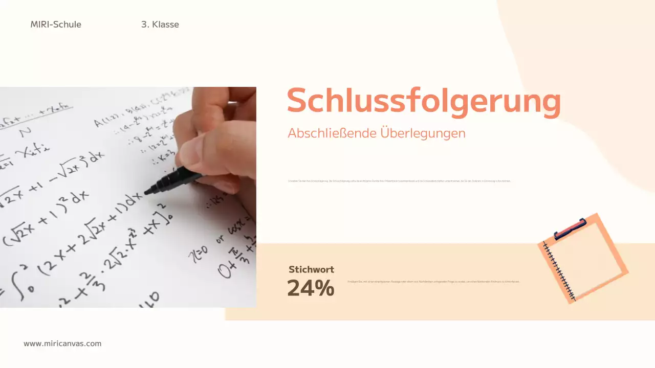 orangefarbene trendige Bildungsklasse