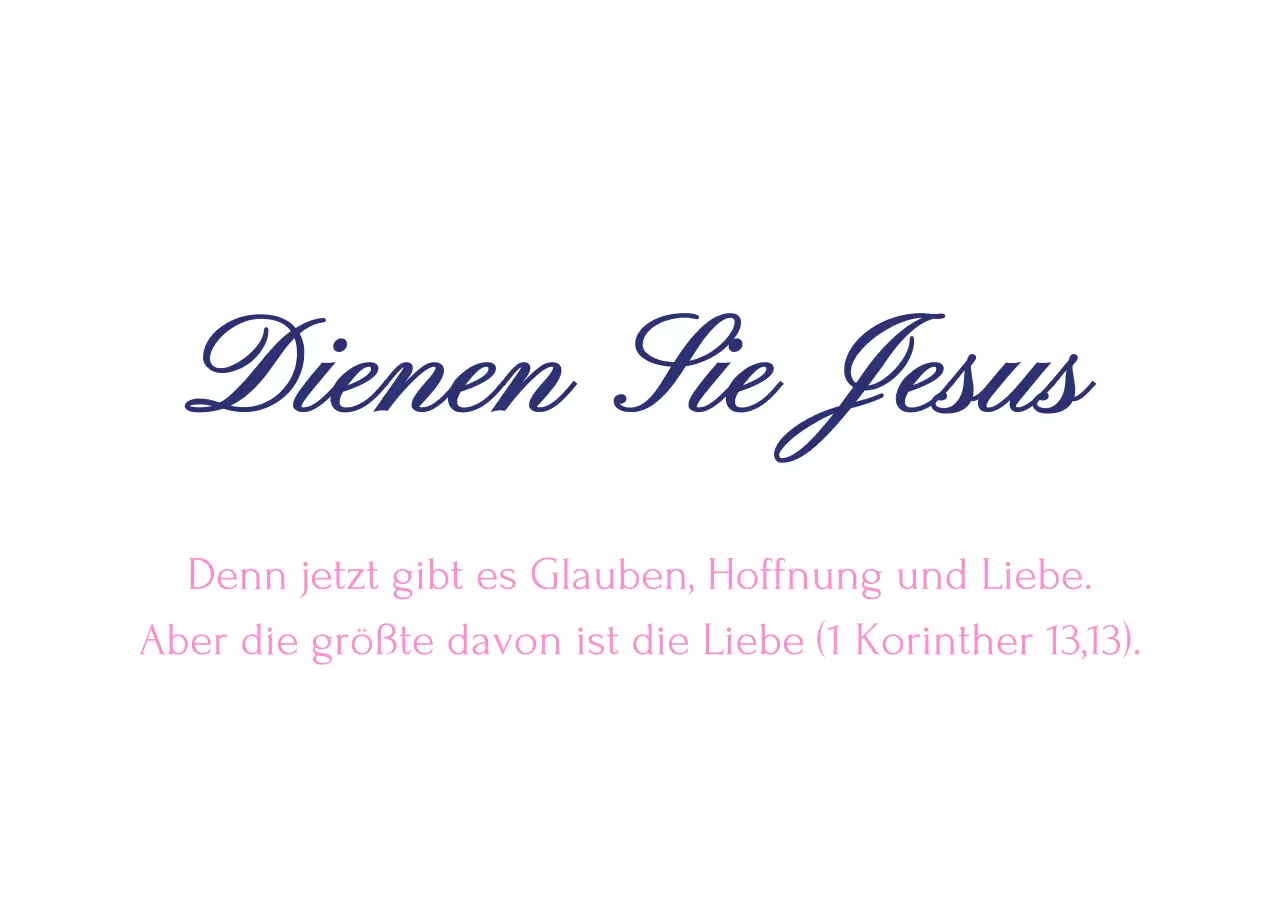 Navy Sentimentale religiöse Phrasen