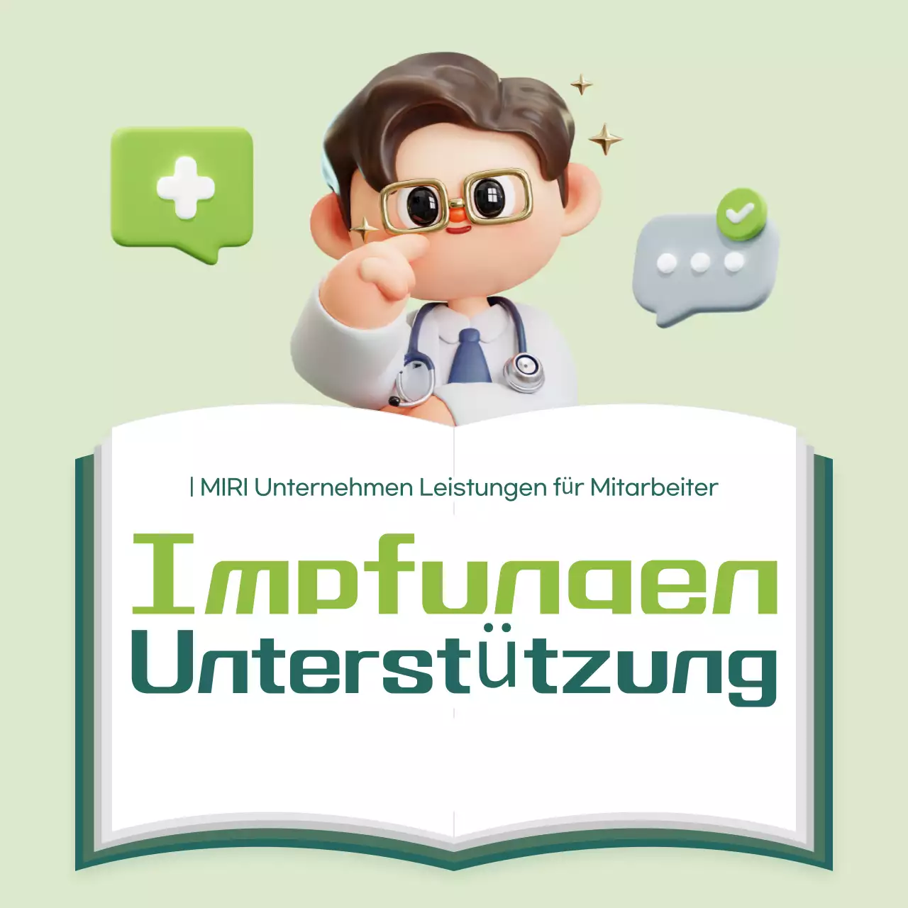 Minze hervorgehobene Impfungen