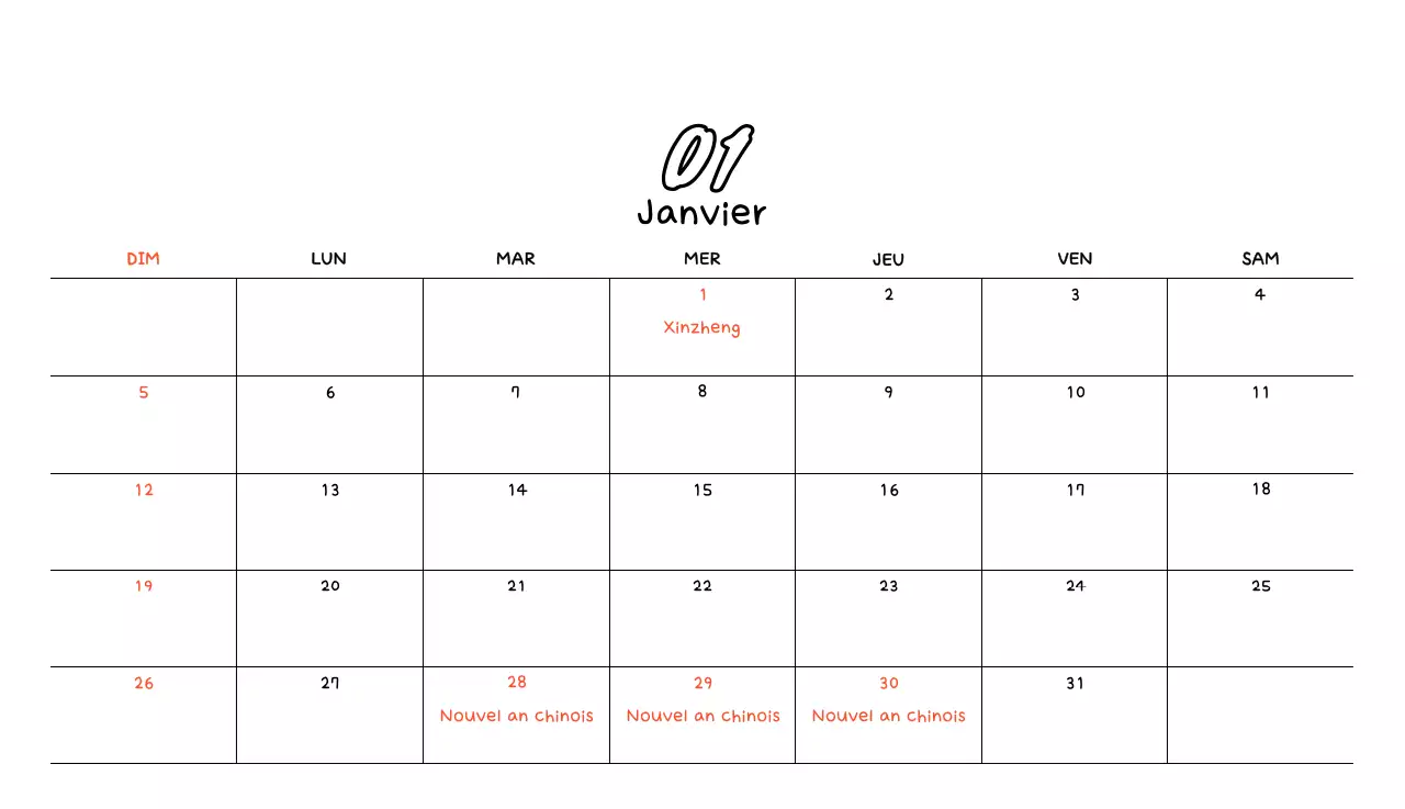 Calendrier photo jaune mignon