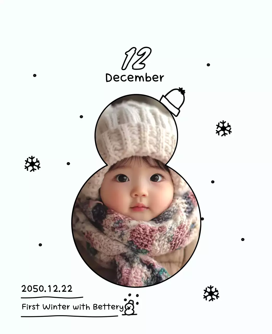 Kalender Tahun Baru yang menggemaskan