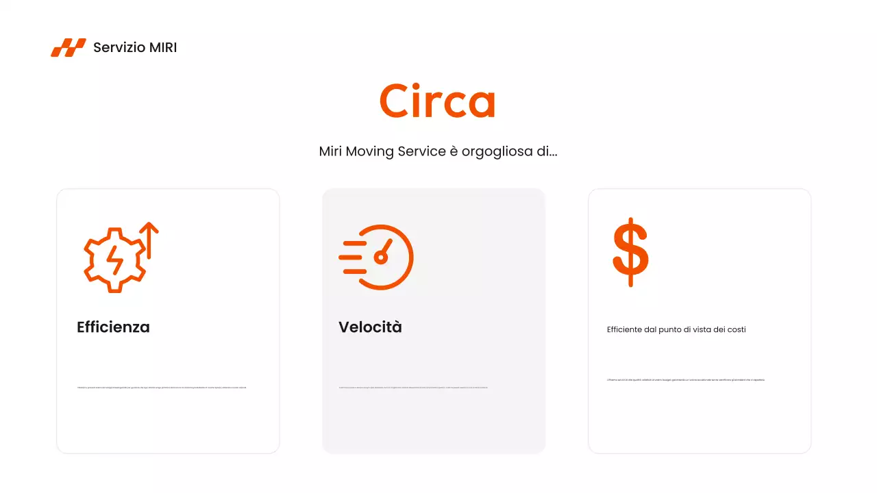 introduzione al servizio moderno arancione