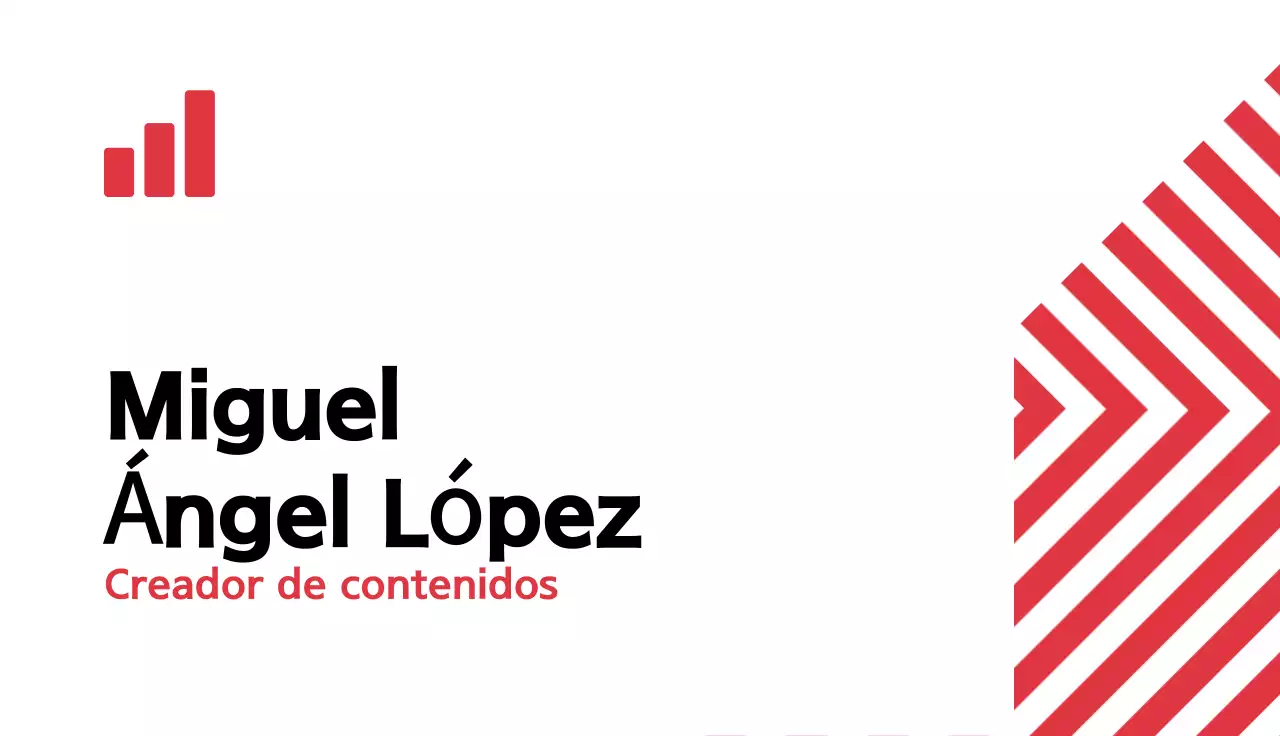 tarjeta de visita moderna roja