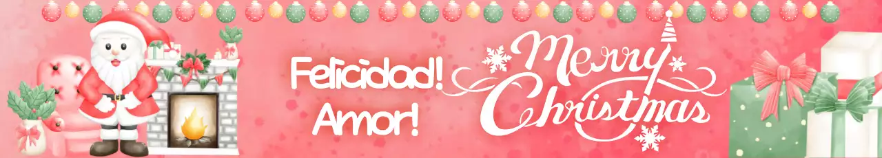 Acogedoras fiestas navideñas en rosa