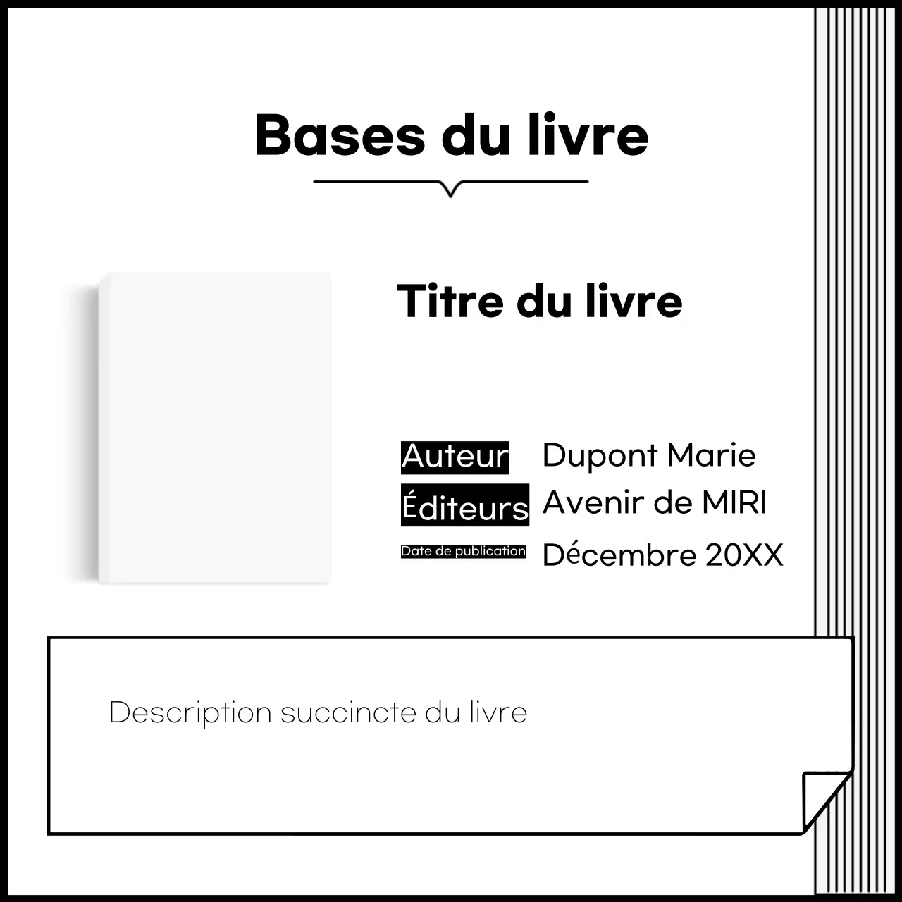 Promouvoir la lecture simple en noir et blanc