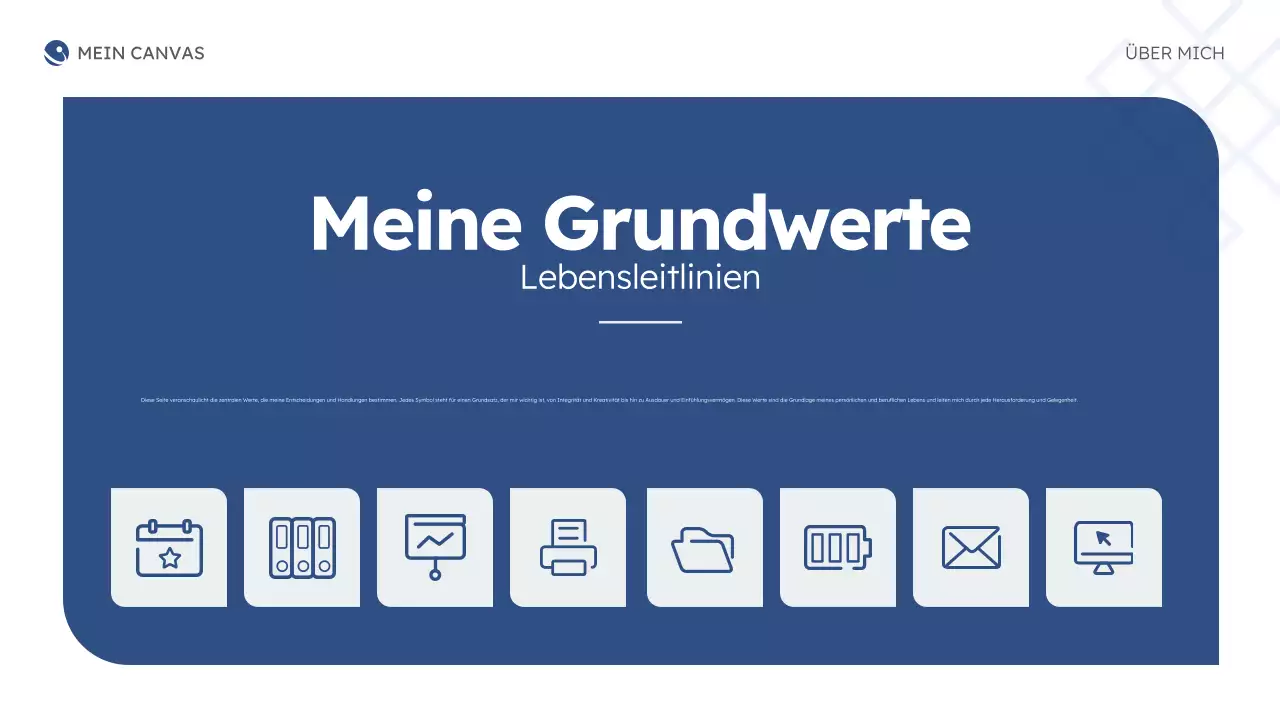 blue modern about me business